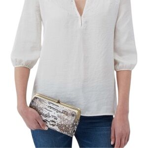 NWT HOBO Lauren Lizard Print Leather Wallet/ Clutch